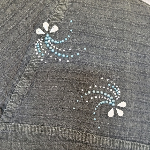 EZZE Wear Zipper Cotton Top | size MEDIUM - Picture 6 of 7